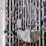 House of Hackney HACKNEY EMPIRE Wallpaper - Midnight Stripe (9'10" - full height)