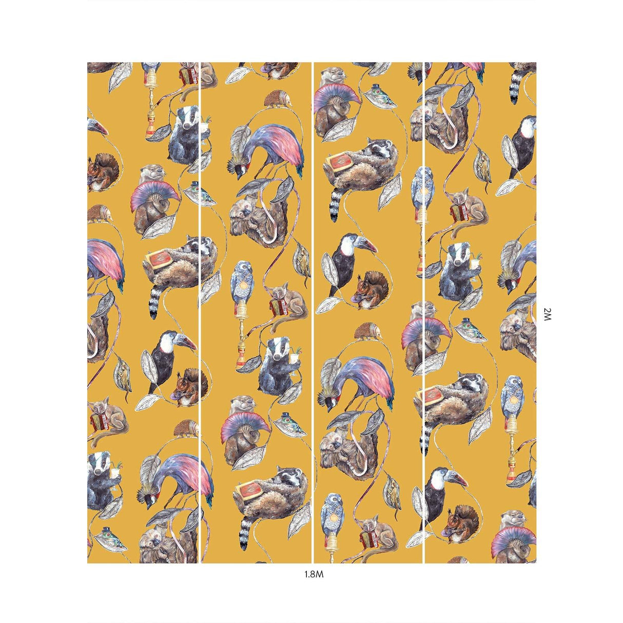 House of Hackney HACKNEY EMPIRE Wallpaper - Ochre (9'10" - full height)