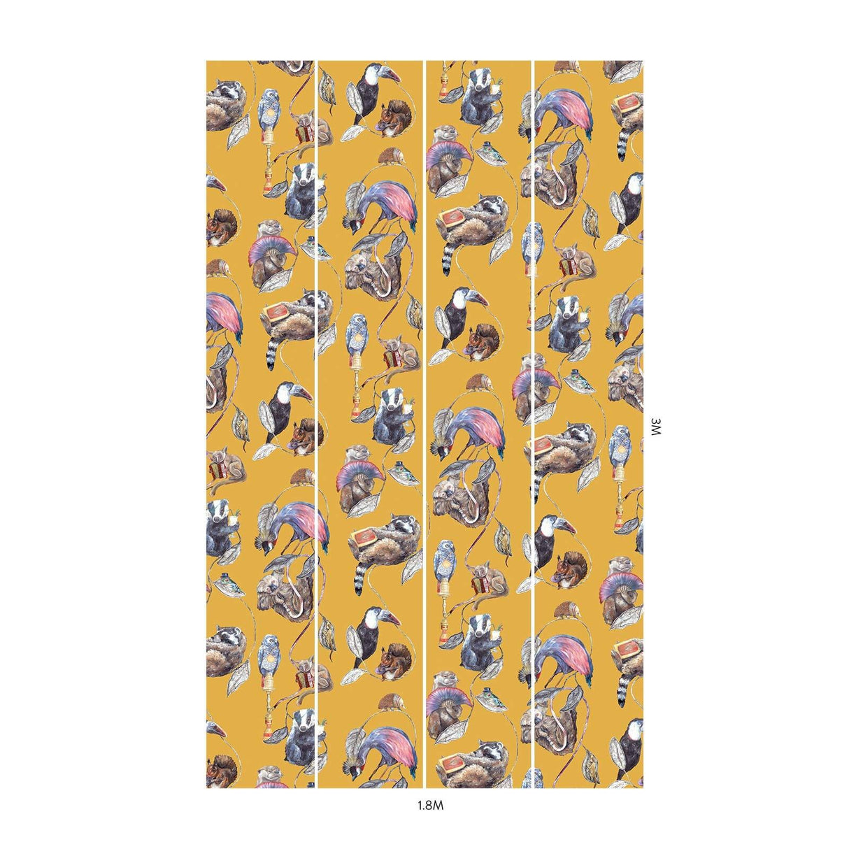 House of Hackney HACKNEY EMPIRE Wallpaper - Ochre (9'10" - full height)