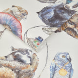 House of Hackney HACKNEY EMPIRE Wallpaper - White (9'10" - full height)