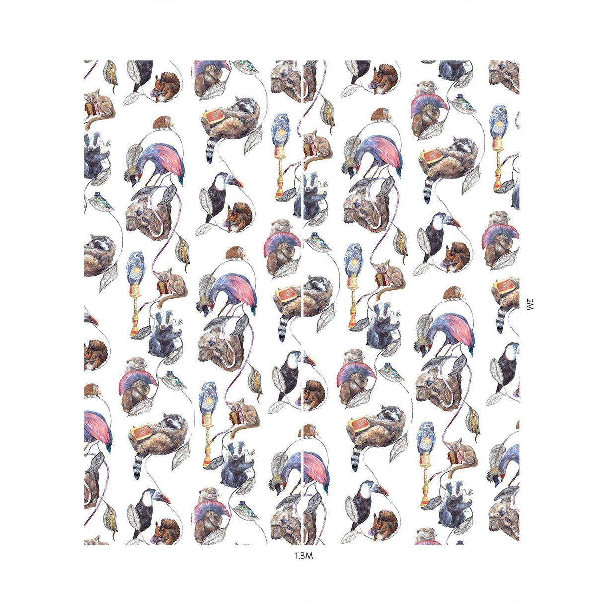 House of Hackney HACKNEY EMPIRE Wallpaper - White (9'10" - full height)