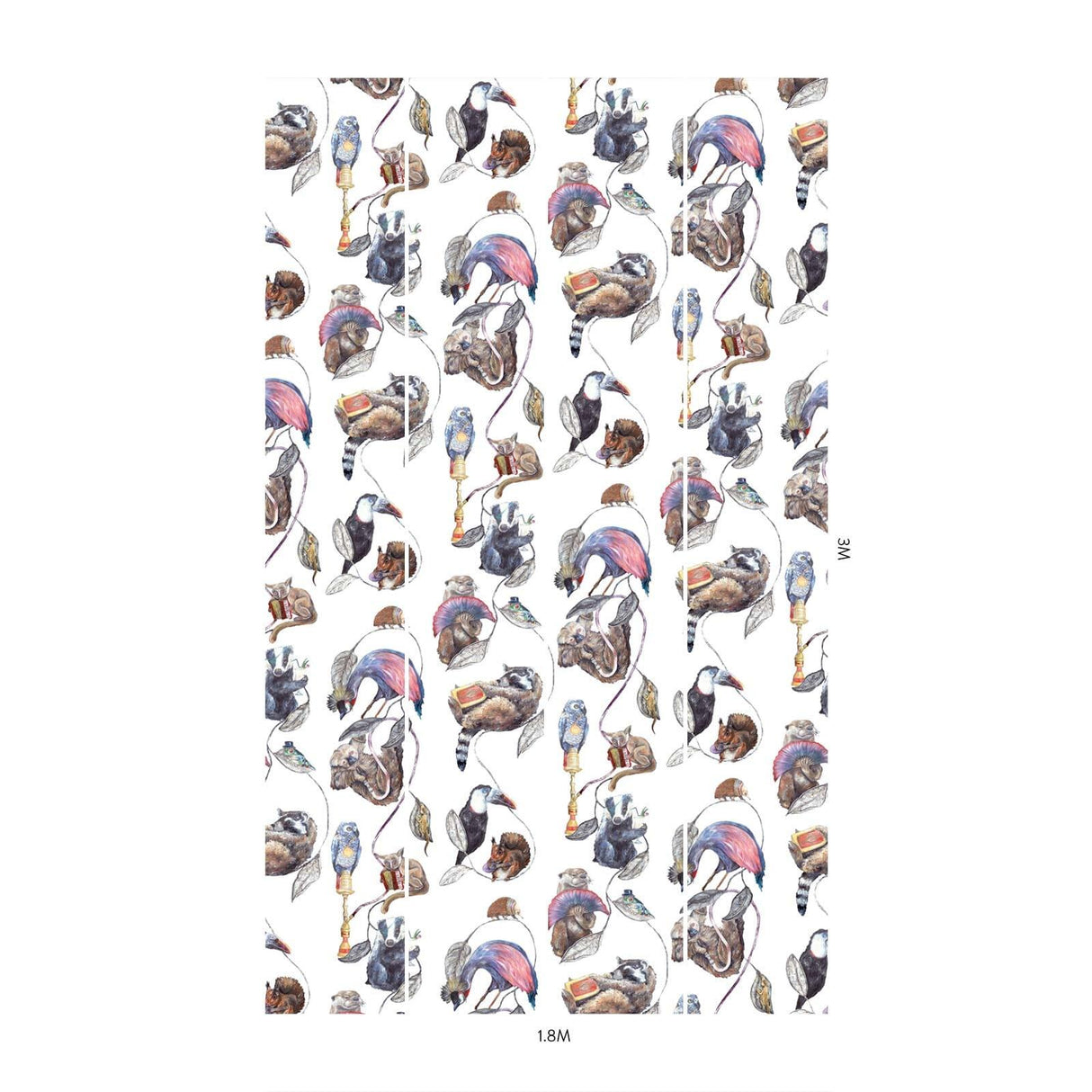House of Hackney HACKNEY EMPIRE Wallpaper - White (9'10" - full height)