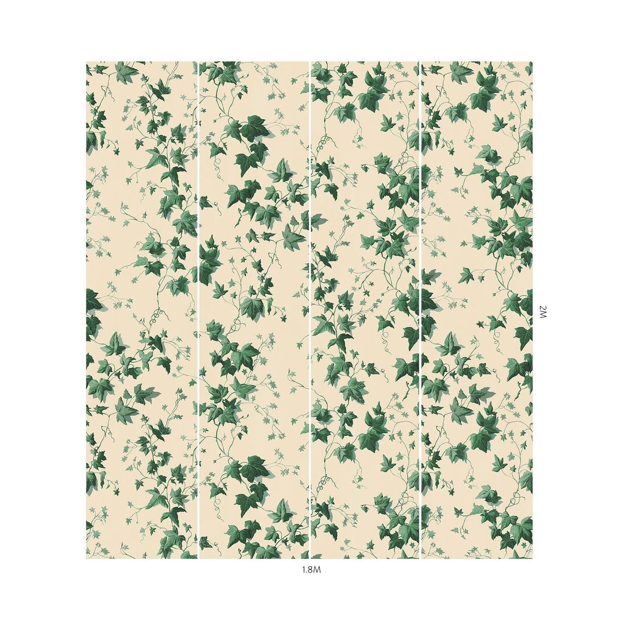 House of Hackney HEDERA Wallpaper - Viridian (9'10" - full height)