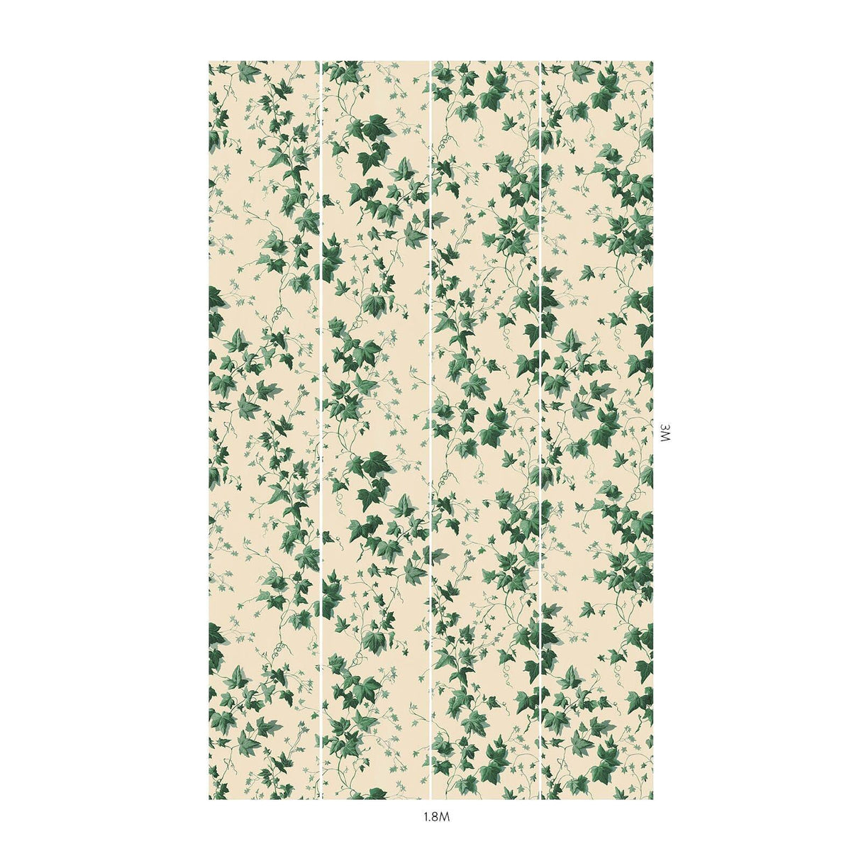 House of Hackney HEDERA Wallpaper - Viridian (9'10" - full height)