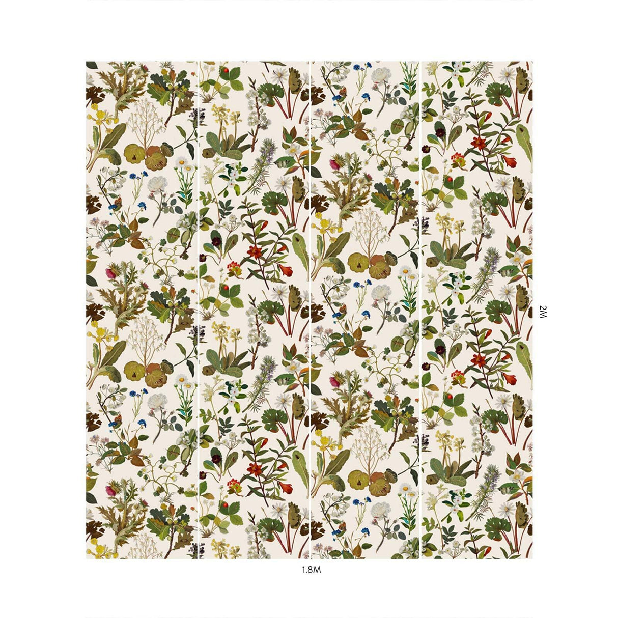House of Hackney HERBARIUM Wallpaper - Ecru (9'10" - full height)