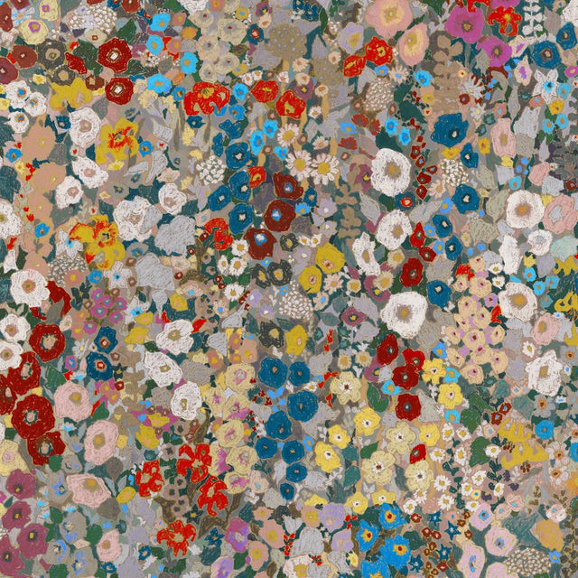 House of Hackney HOLLYHOCKS Wallpaper - Autumn (9'10" - full height)