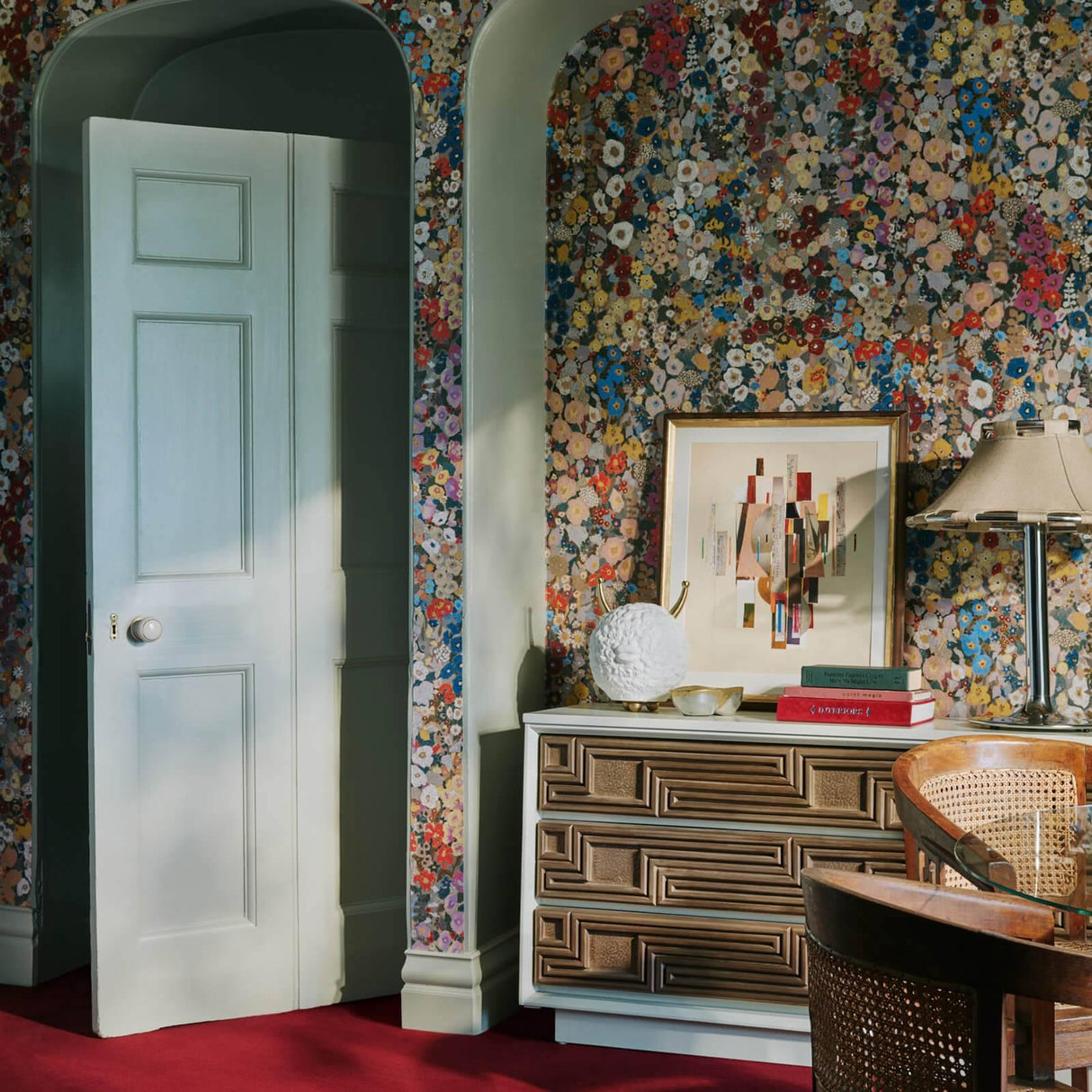House of Hackney HOLLYHOCKS Wallpaper - Autumn (9'10" - full height)