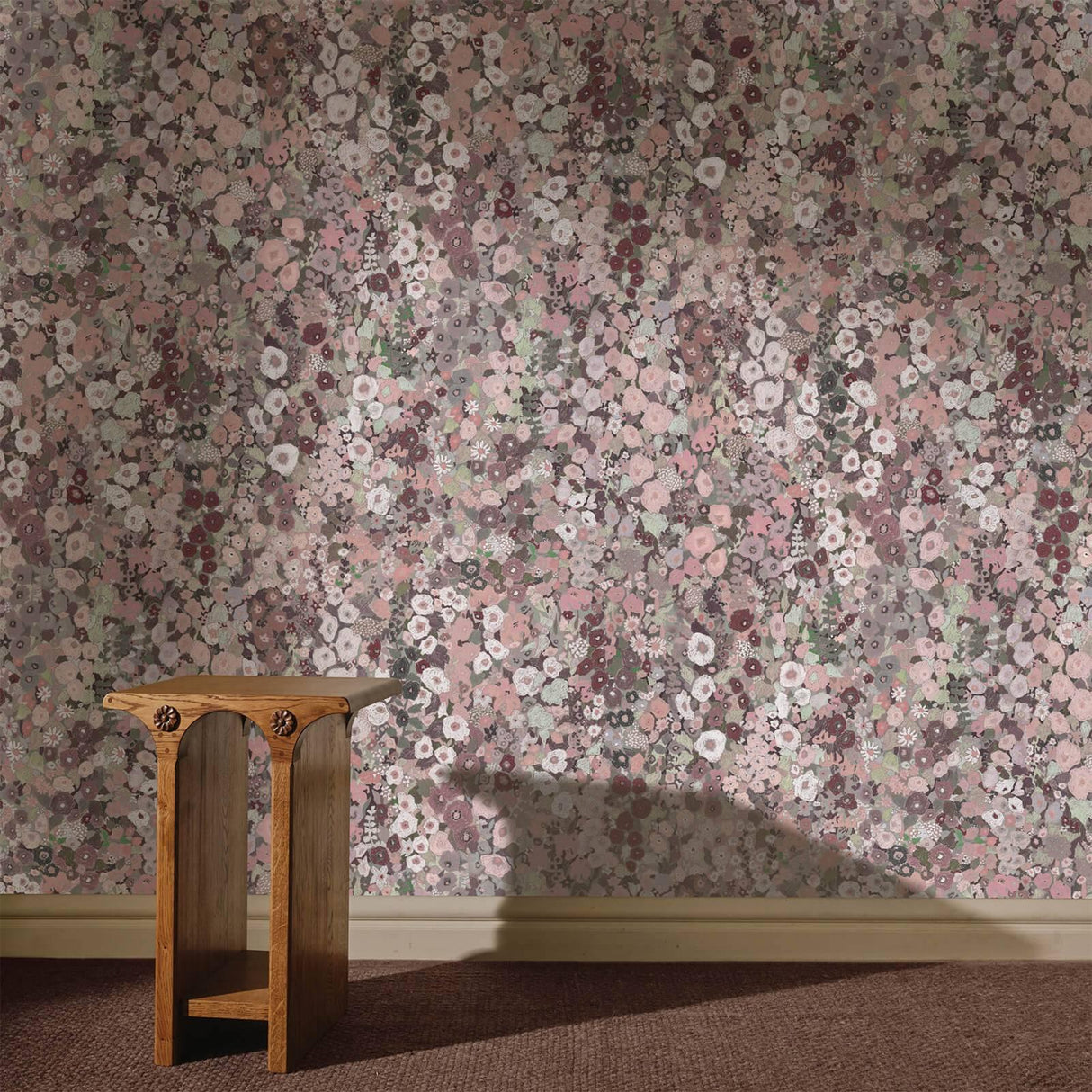 House of Hackney HOLLYHOCKS Wallpaper - Earth (9'10" - full height)