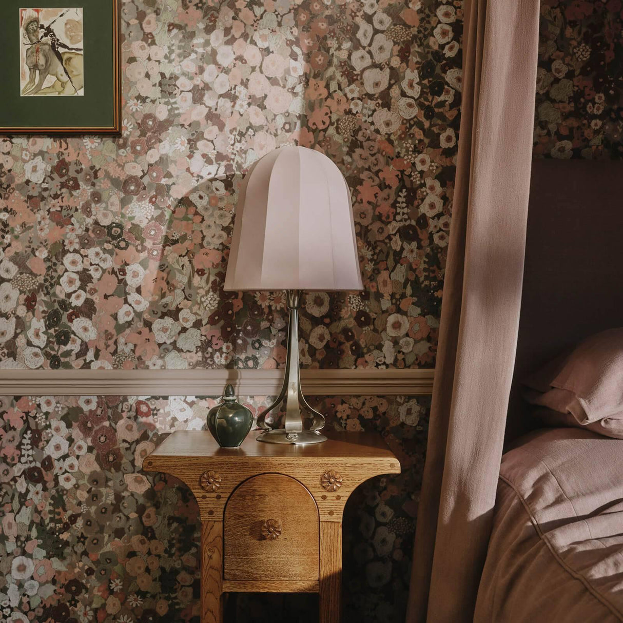 House of Hackney HOLLYHOCKS Wallpaper - Earth (9'10" - full height)