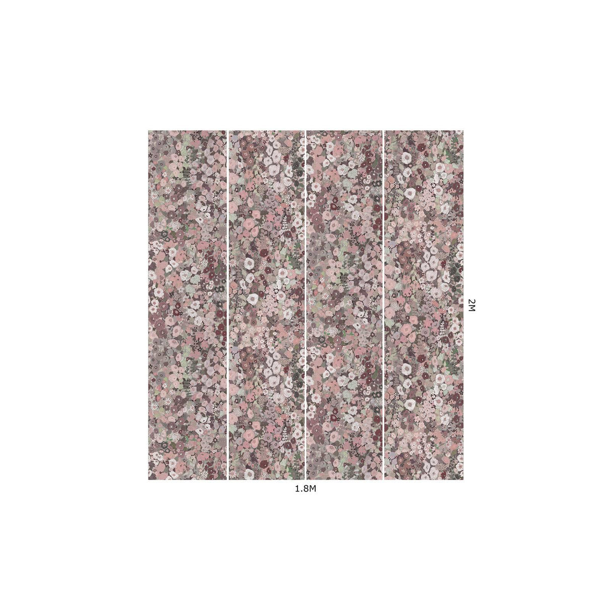 House of Hackney HOLLYHOCKS Wallpaper - Earth (9'10" - full height)