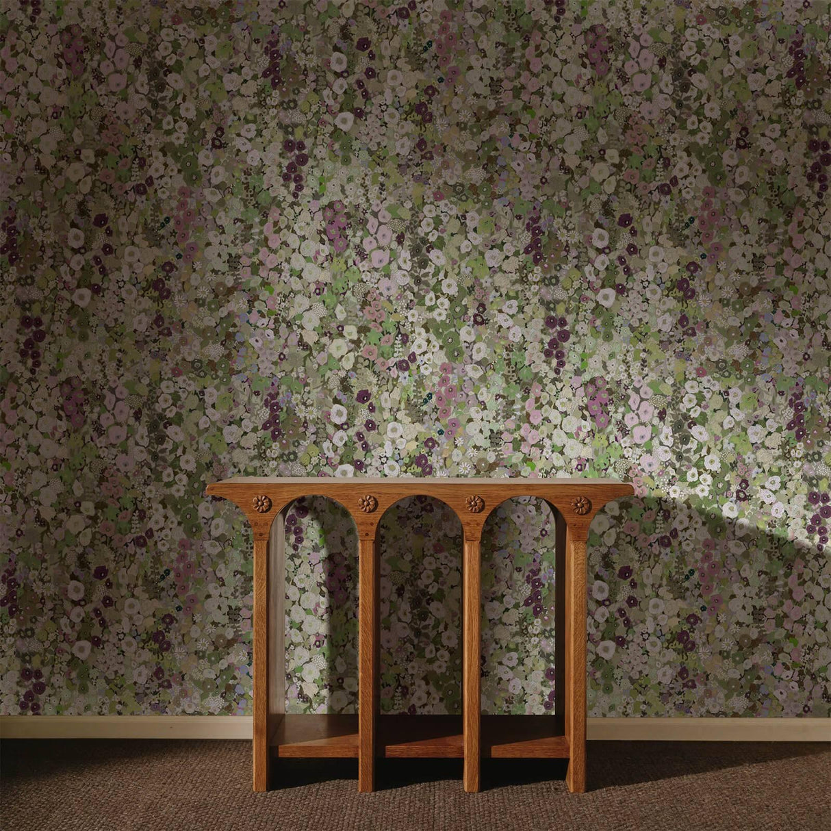House of Hackney HOLLYHOCKS Wallpaper - Meadow (9'10" - full height)