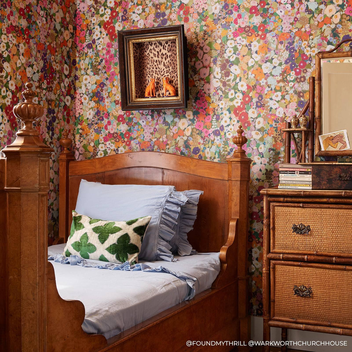 House of Hackney HOLLYHOCKS Wallpaper - Spring (9'10" - full height)