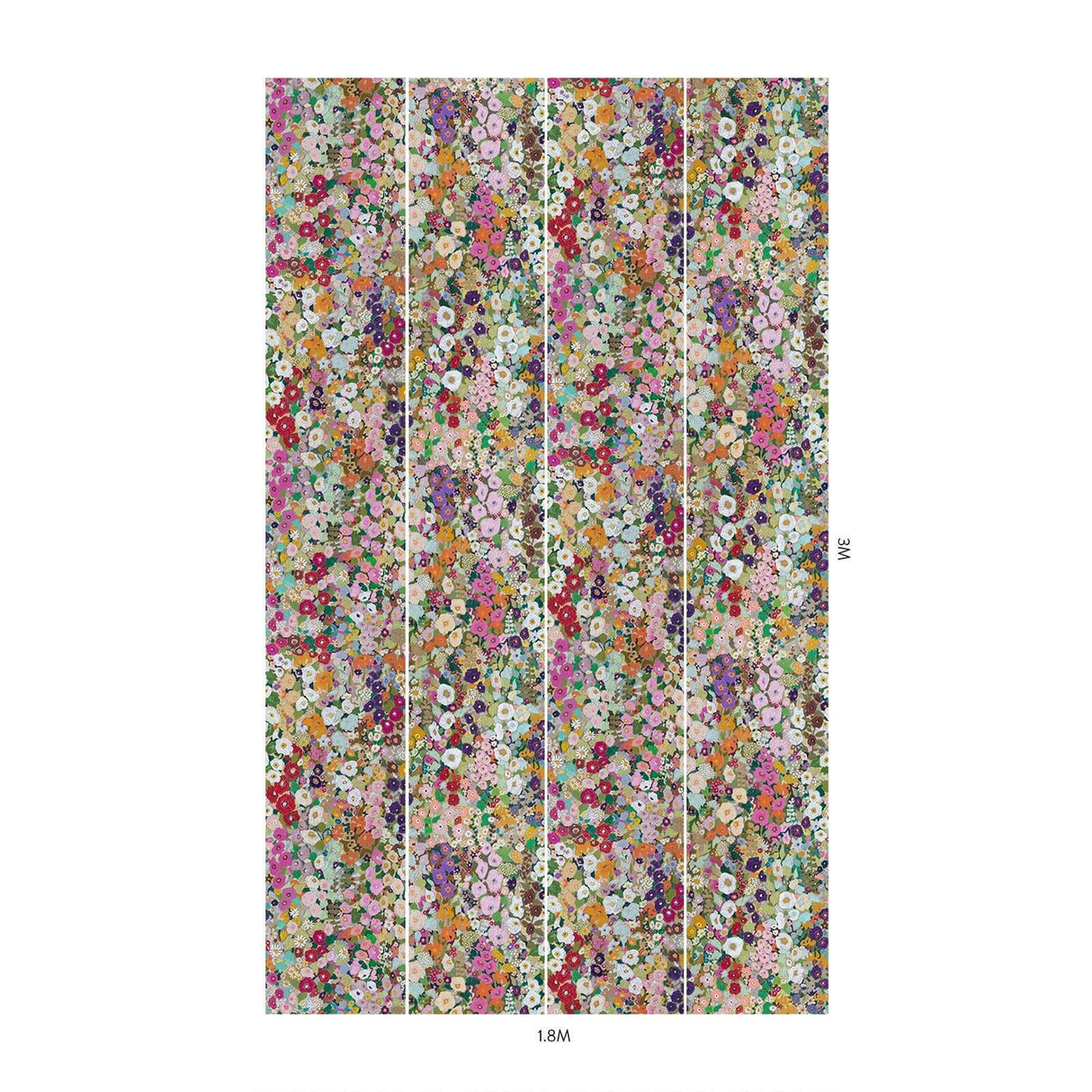 House of Hackney HOLLYHOCKS Wallpaper - Spring (9'10" - full height)