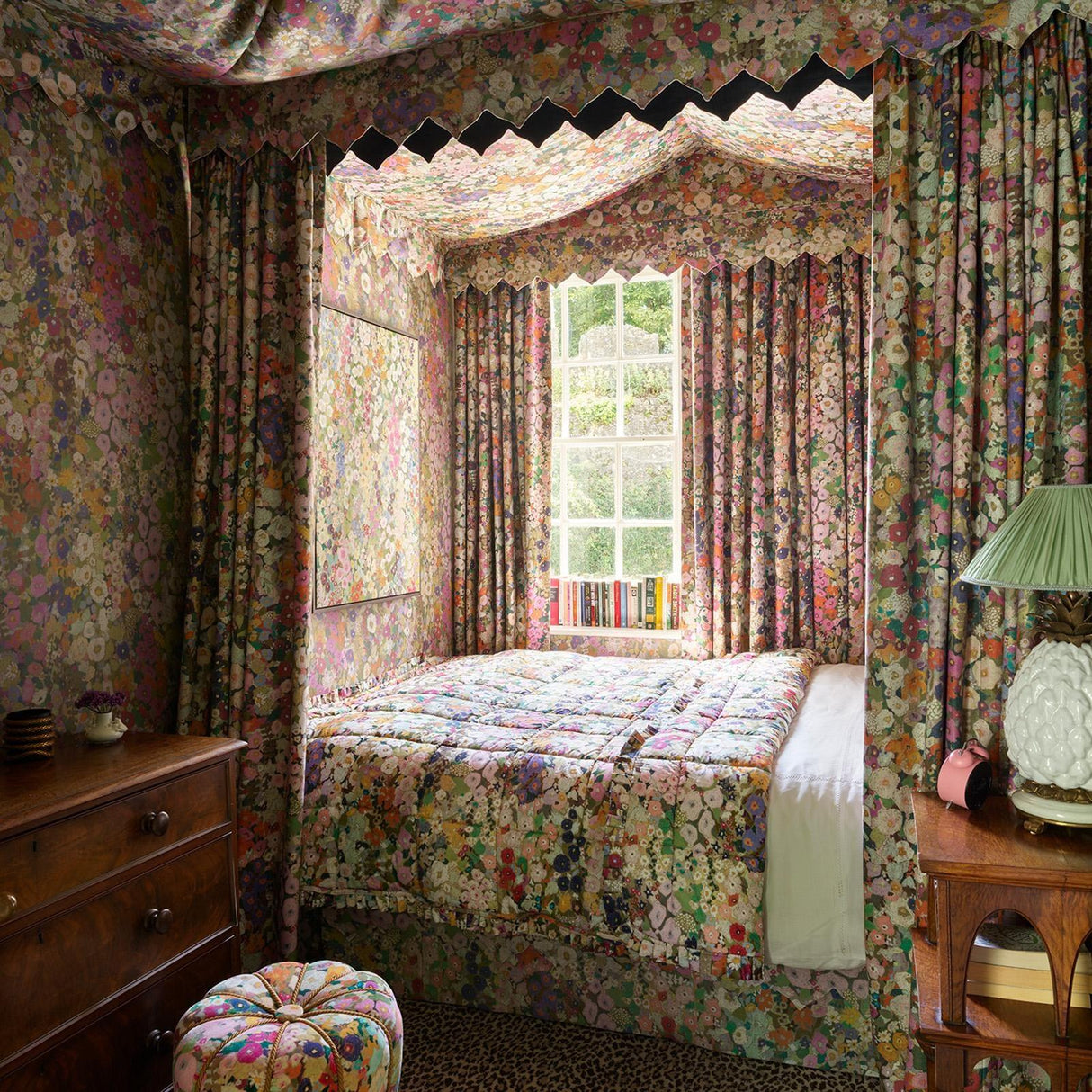 House of Hackney HOLLYHOCKS Wallpaper - Spring (9'10" - full height)