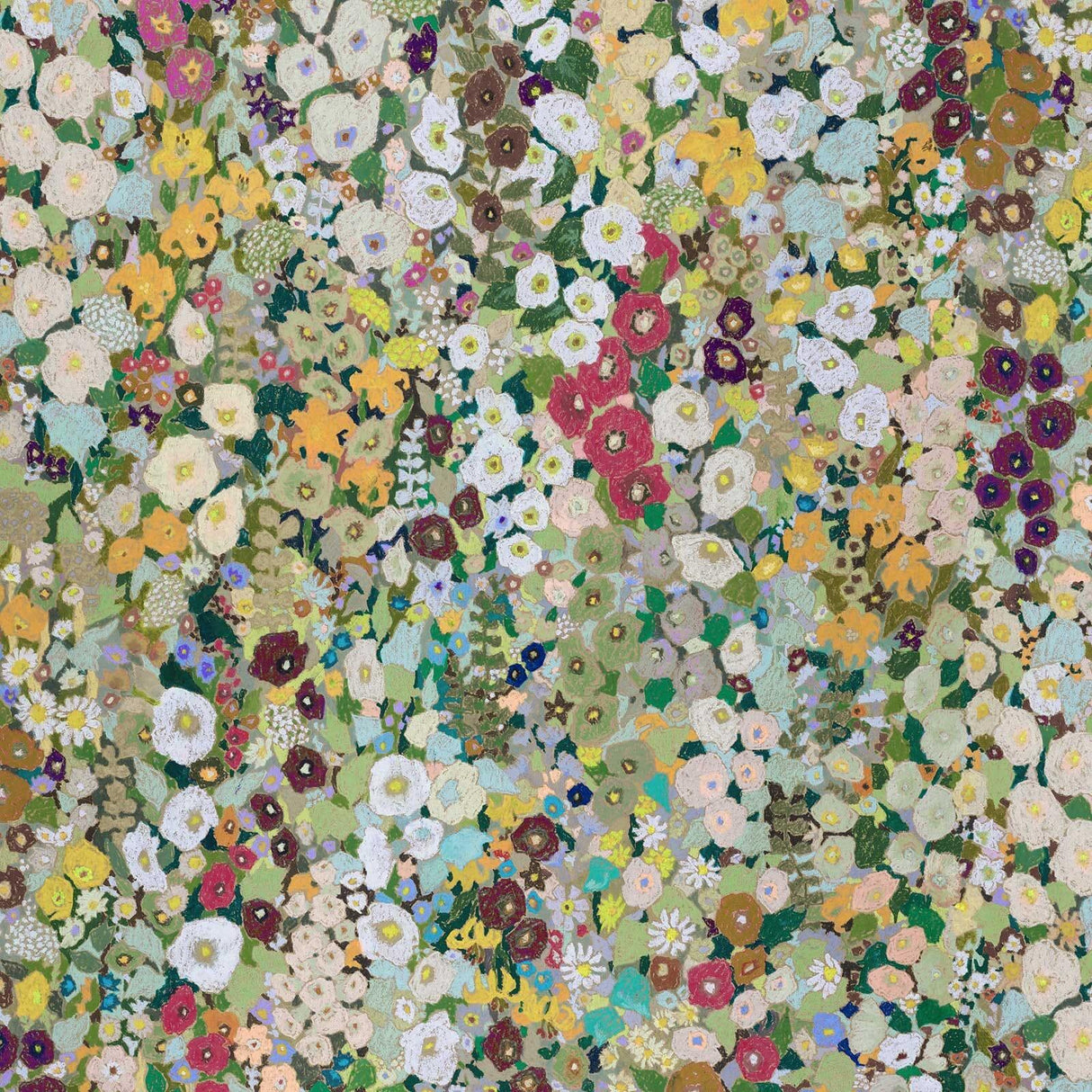 House of Hackney HOLLYHOCKS Wallpaper - Summer (9'10" - full height)