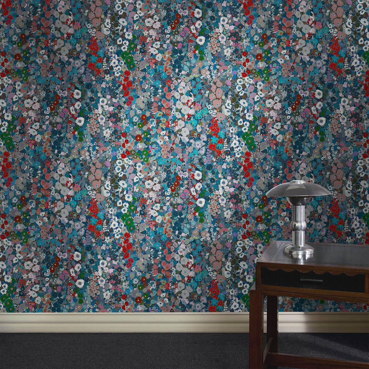 House of Hackney HOLLYHOCKS Wallpaper - Winter (9'10" - full height)