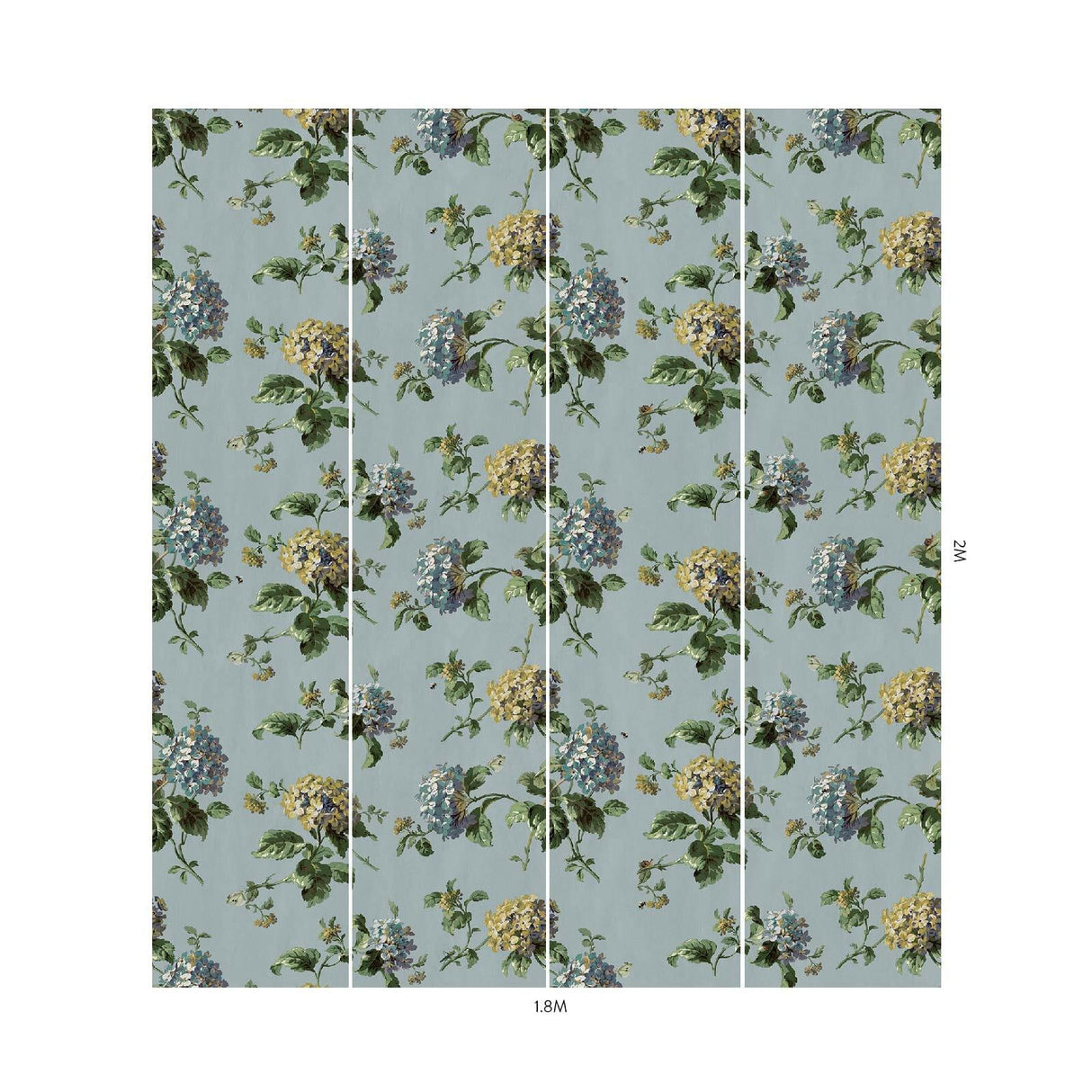 House of Hackney HORTENSIA Wallpaper - Sky (9'10" - full height)
