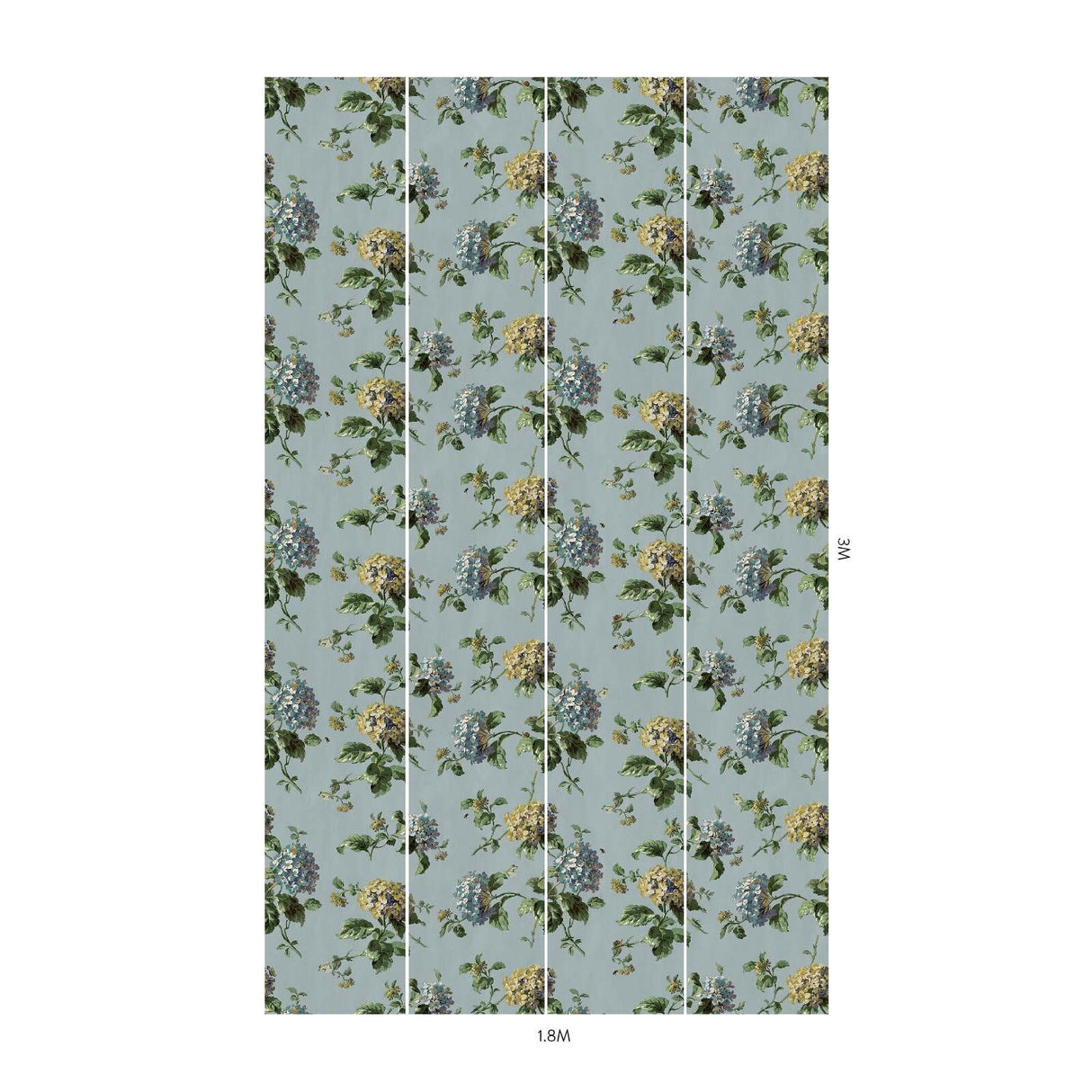 House of Hackney HORTENSIA Wallpaper - Sky (9'10" - full height)