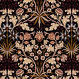 House of Hackney HYACINTH Wallpaper - Black (9'10" - full height)