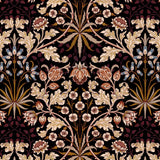 House of Hackney HYACINTH Wallpaper - Black (9'10" - full height)