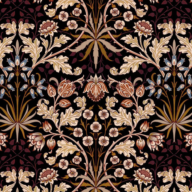 House of Hackney HYACINTH Wallpaper - Black (9'10" - full height)