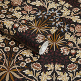 House of Hackney HYACINTH Wallpaper - Black (9'10" - full height)