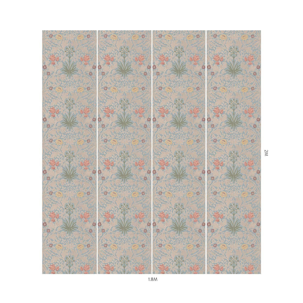 House of Hackney HYACINTH NOVELLUS Wallpaper - Byzantine (9'10" - full height)