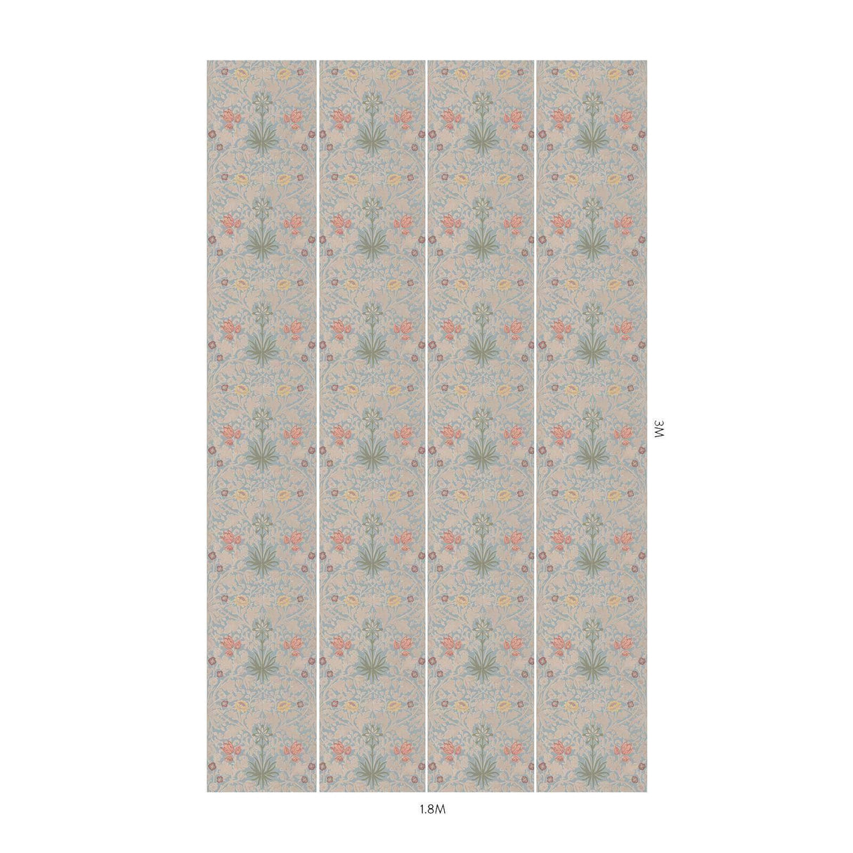 House of Hackney HYACINTH NOVELLUS Wallpaper - Byzantine (9'10" - full height)