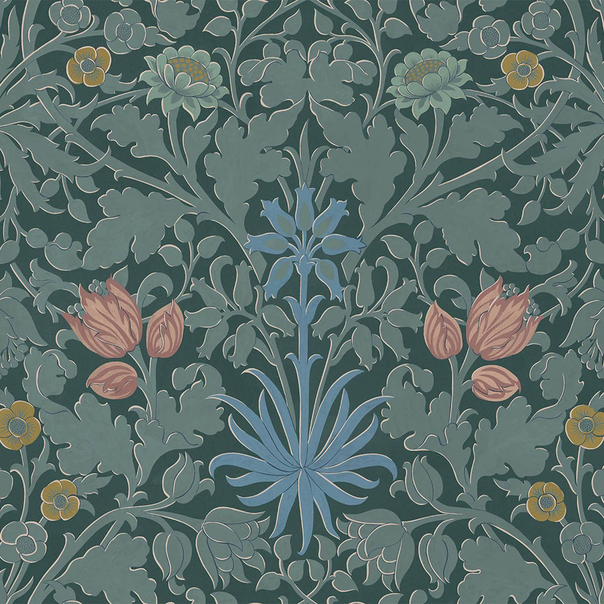 House of Hackney HYACINTH NOVELLUS Wallpaper - Euphorbia (9'10" - full height)