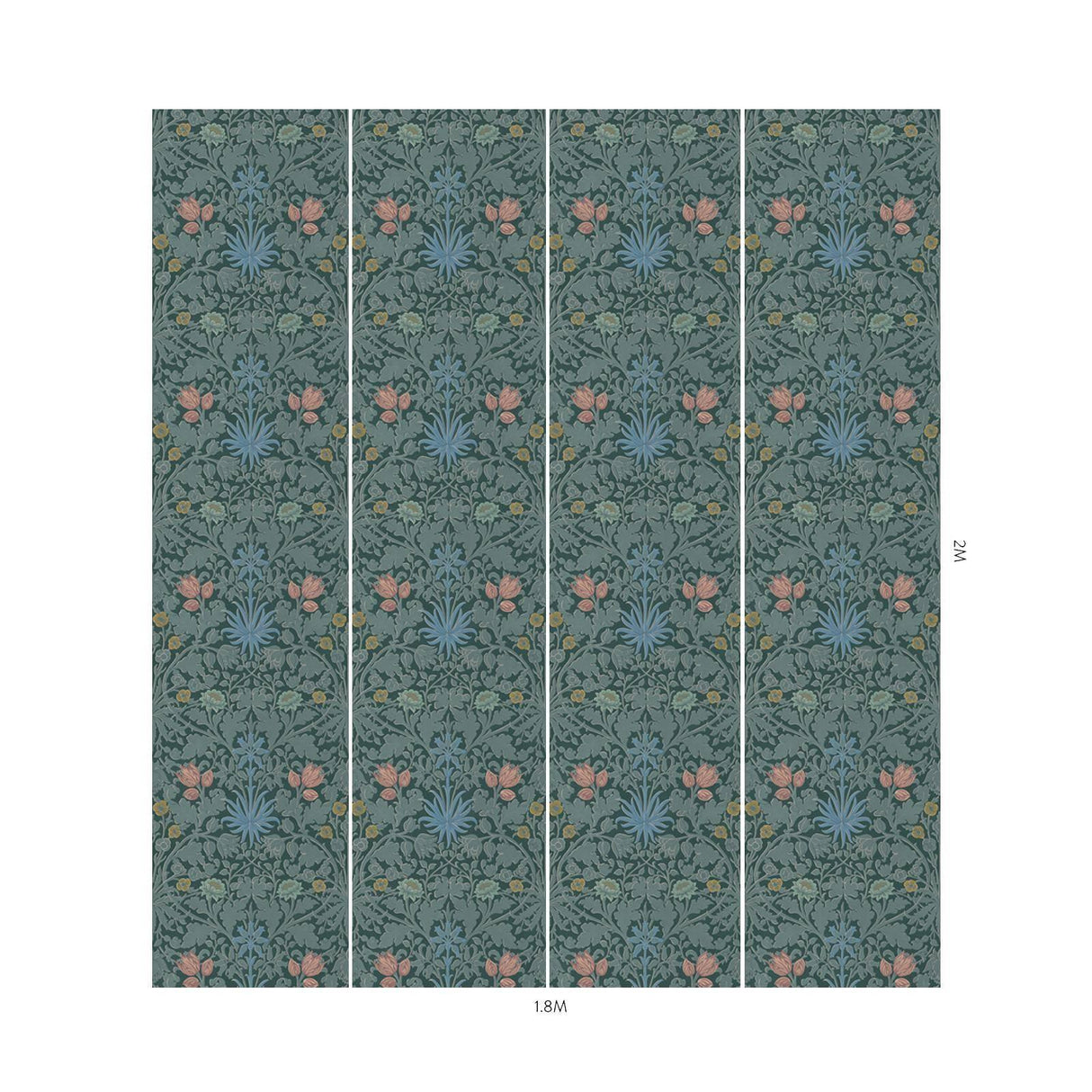 House of Hackney HYACINTH NOVELLUS Wallpaper - Euphorbia (9'10" - full height)