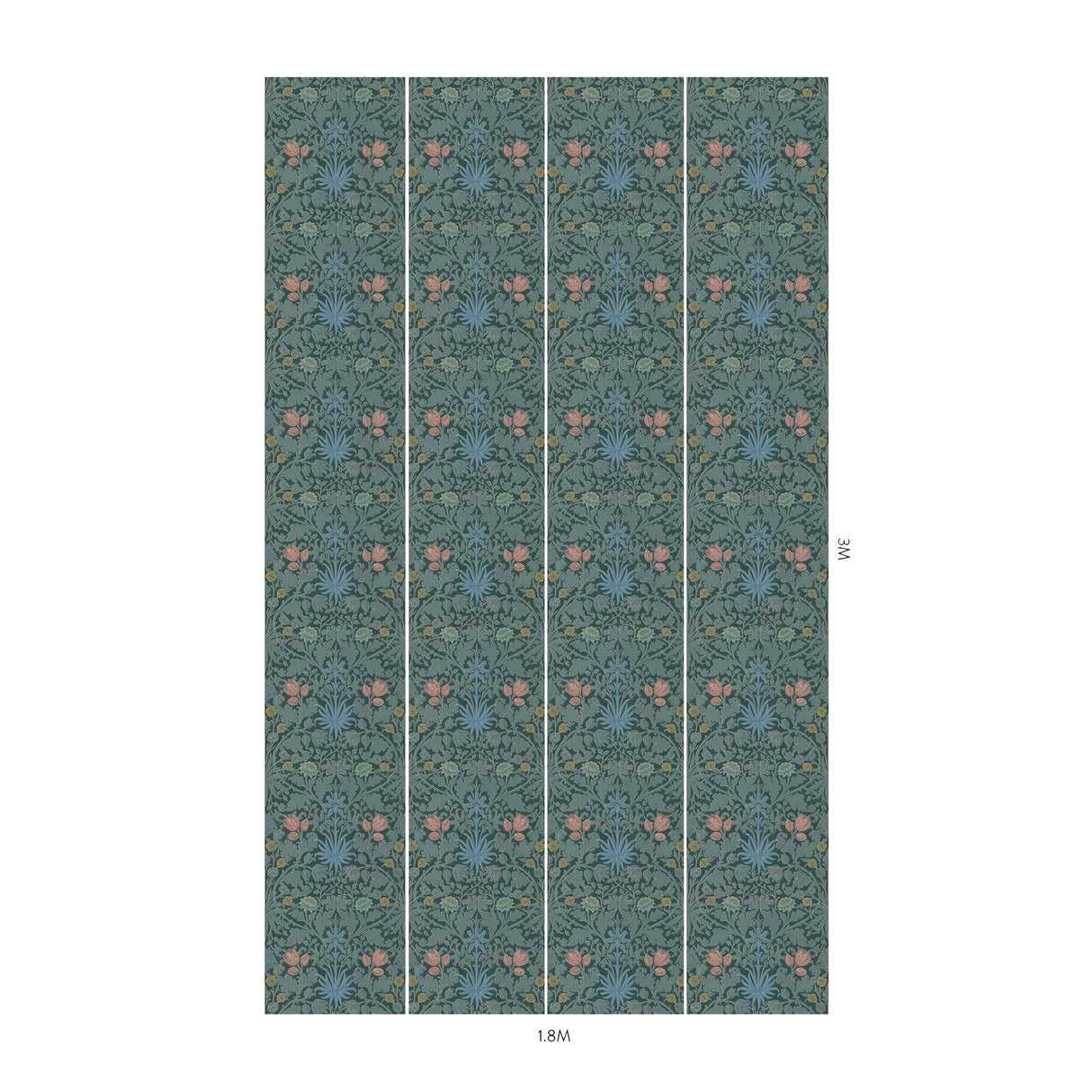 House of Hackney HYACINTH NOVELLUS Wallpaper - Euphorbia (9'10" - full height)