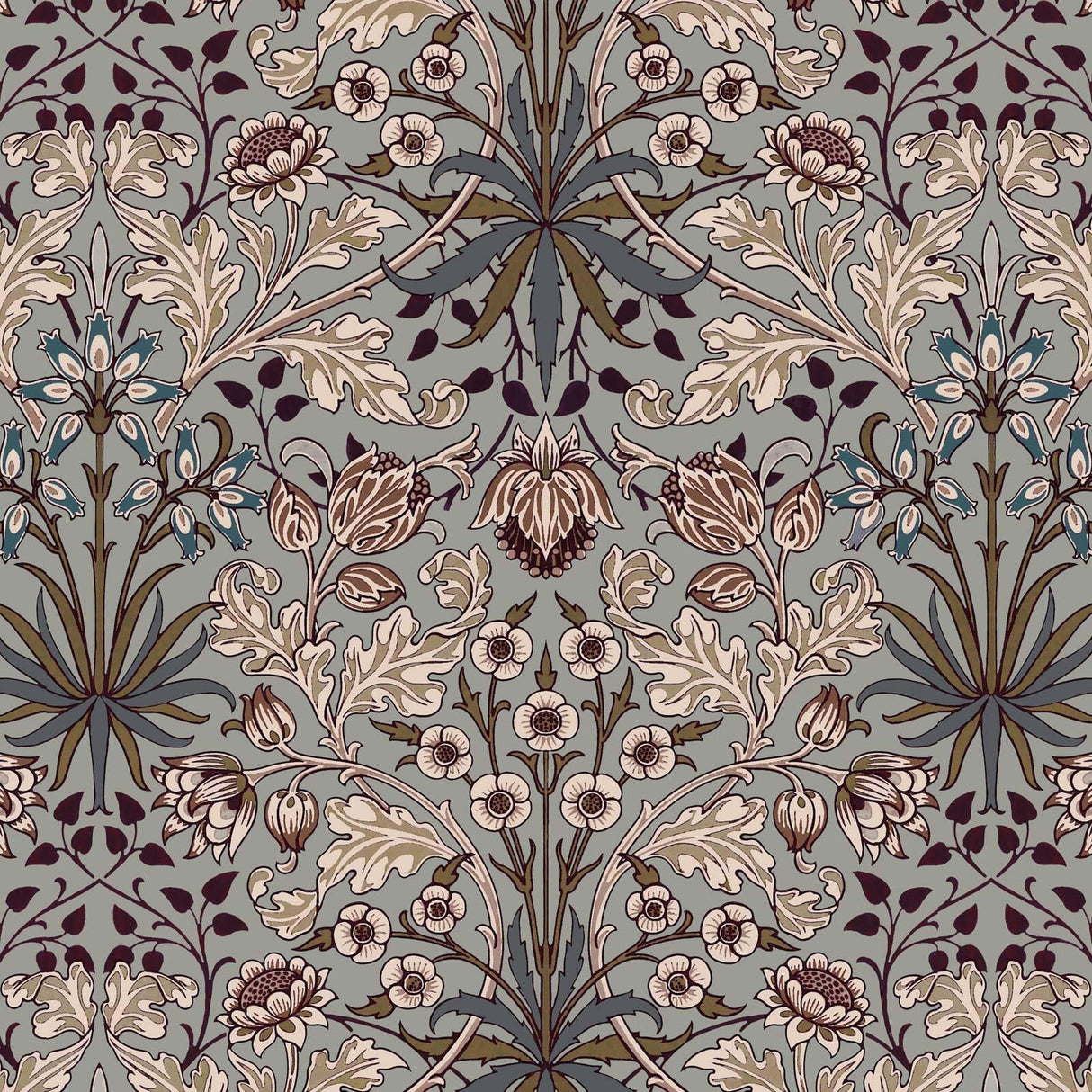 House of Hackney HYACINTH Wallpaper - Dove Grey (9'10" - full height)