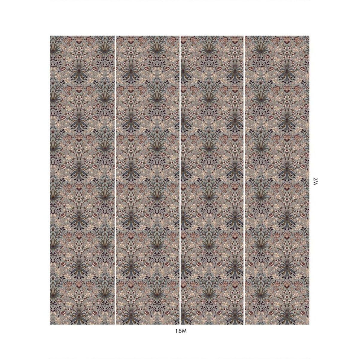 House of Hackney HYACINTH Wallpaper - Dove Grey (9'10" - full height)