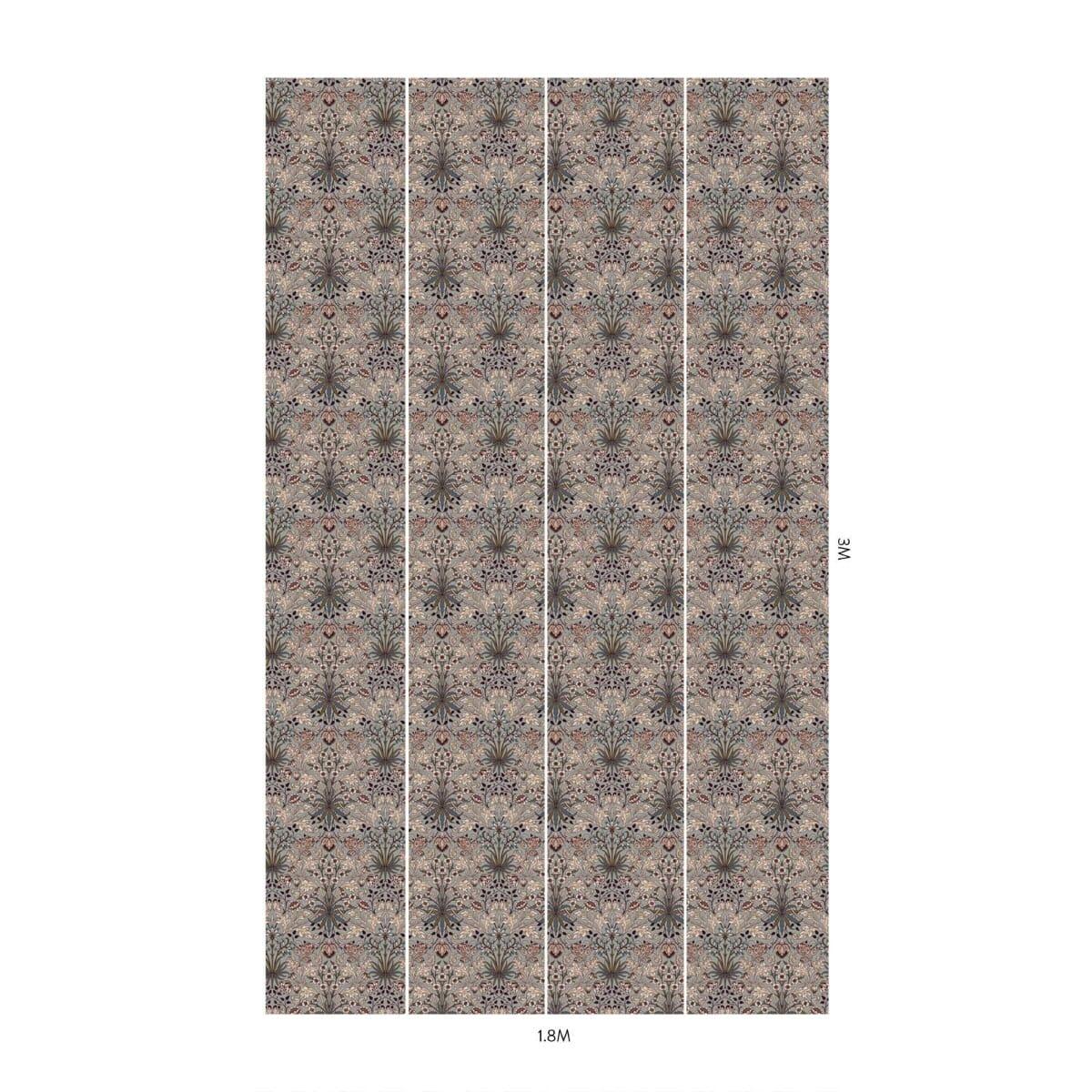 House of Hackney HYACINTH Wallpaper - Dove Grey (9'10" - full height)