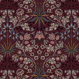 House of Hackney HYACINTH Wallpaper - Mulberry (9'10" - full height)