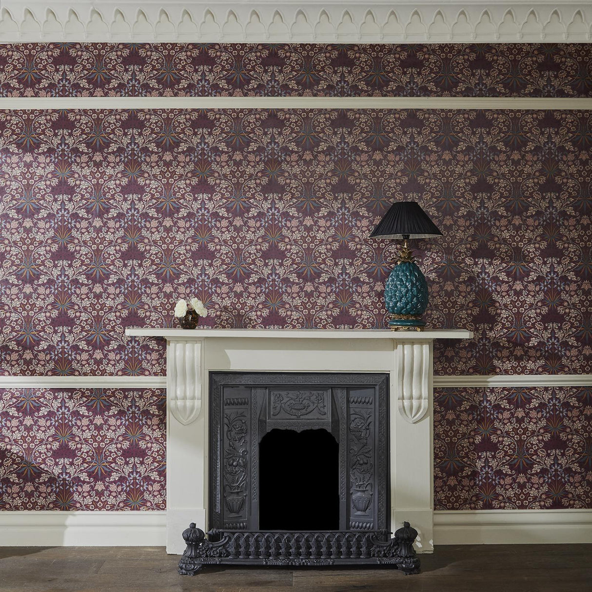 House of Hackney HYACINTH Wallpaper - Mulberry (9'10" - full height)