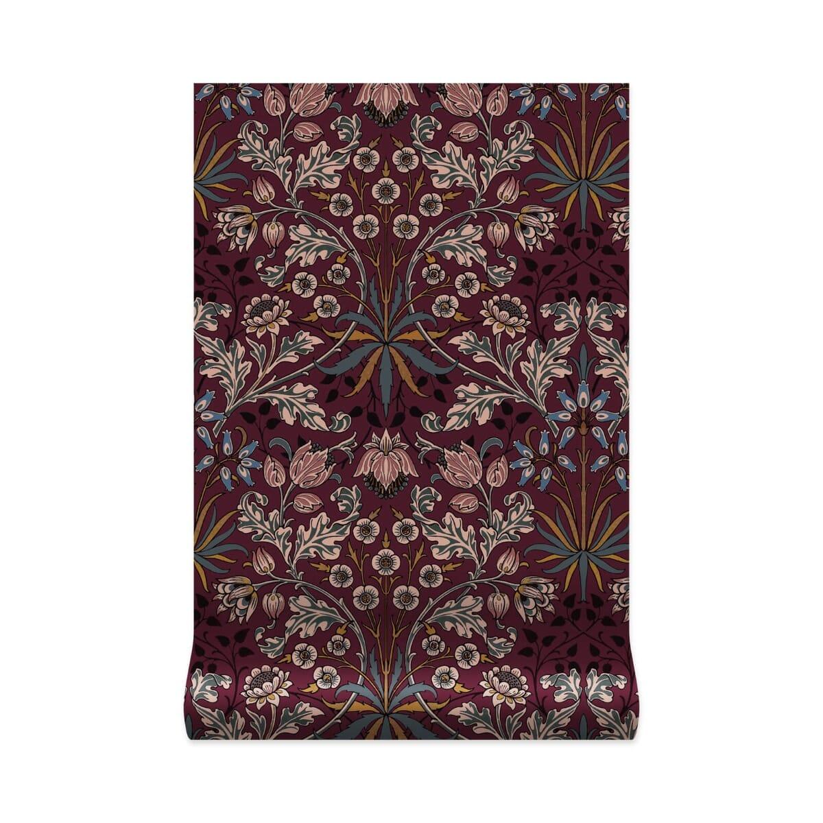 House of Hackney HYACINTH Wallpaper - Mulberry (9'10" - full height)