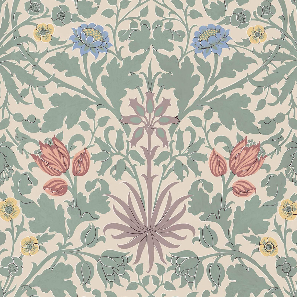 House of Hackney HYACINTH NOVELLUS Wallpaper - Phlox (9'10" - full height)