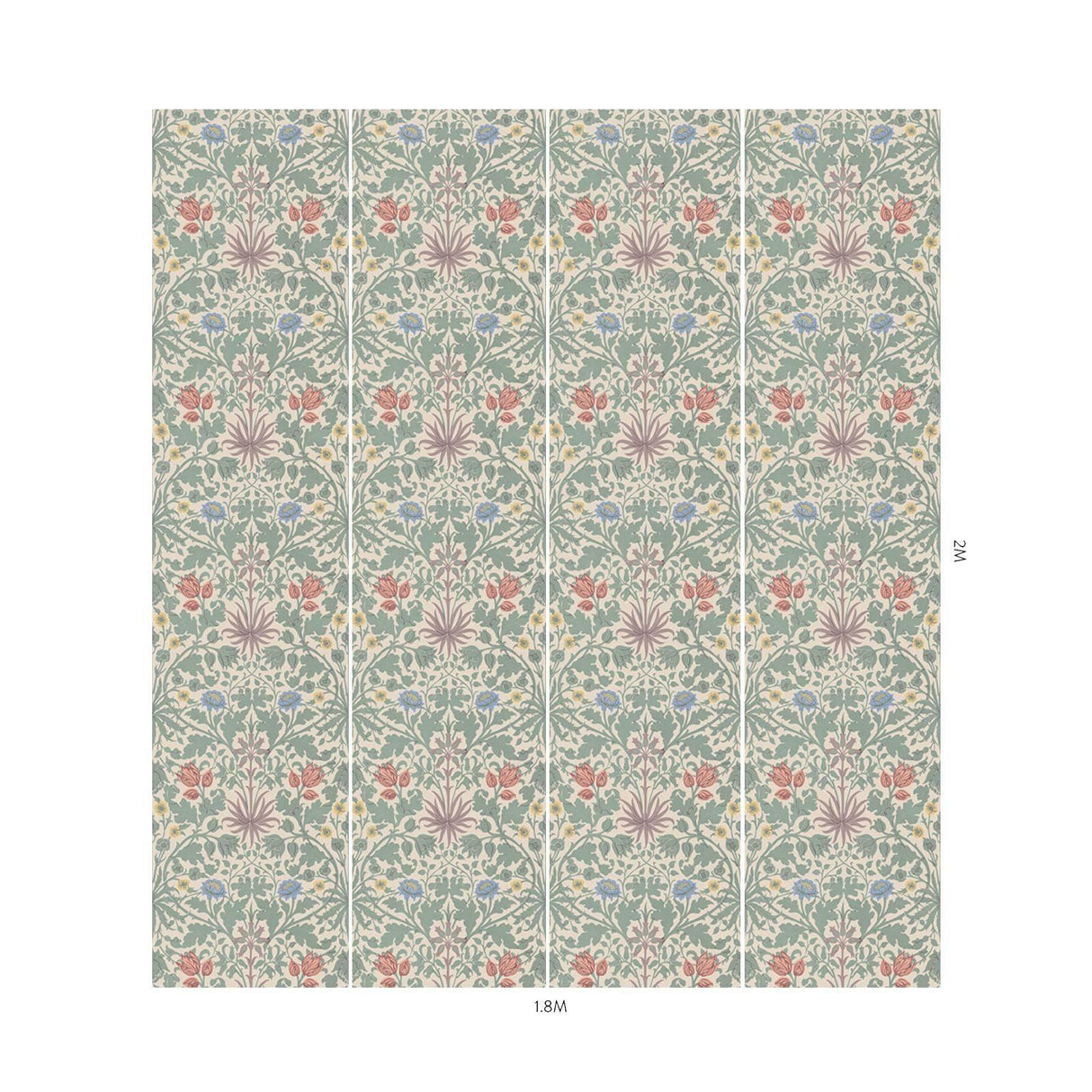 House of Hackney HYACINTH NOVELLUS Wallpaper - Phlox (9'10" - full height)