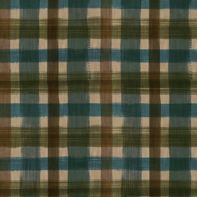 House of Hackney LONDON FIELDS CHECK Wallpaper - Cerulean (9'10" - full height)