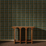 House of Hackney LONDON FIELDS CHECK Wallpaper - Cerulean (9'10" - full height)
