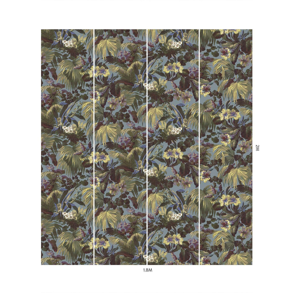 House of Hackney LIMERENCE Wallpaper - Indigo (9'10" - full height)