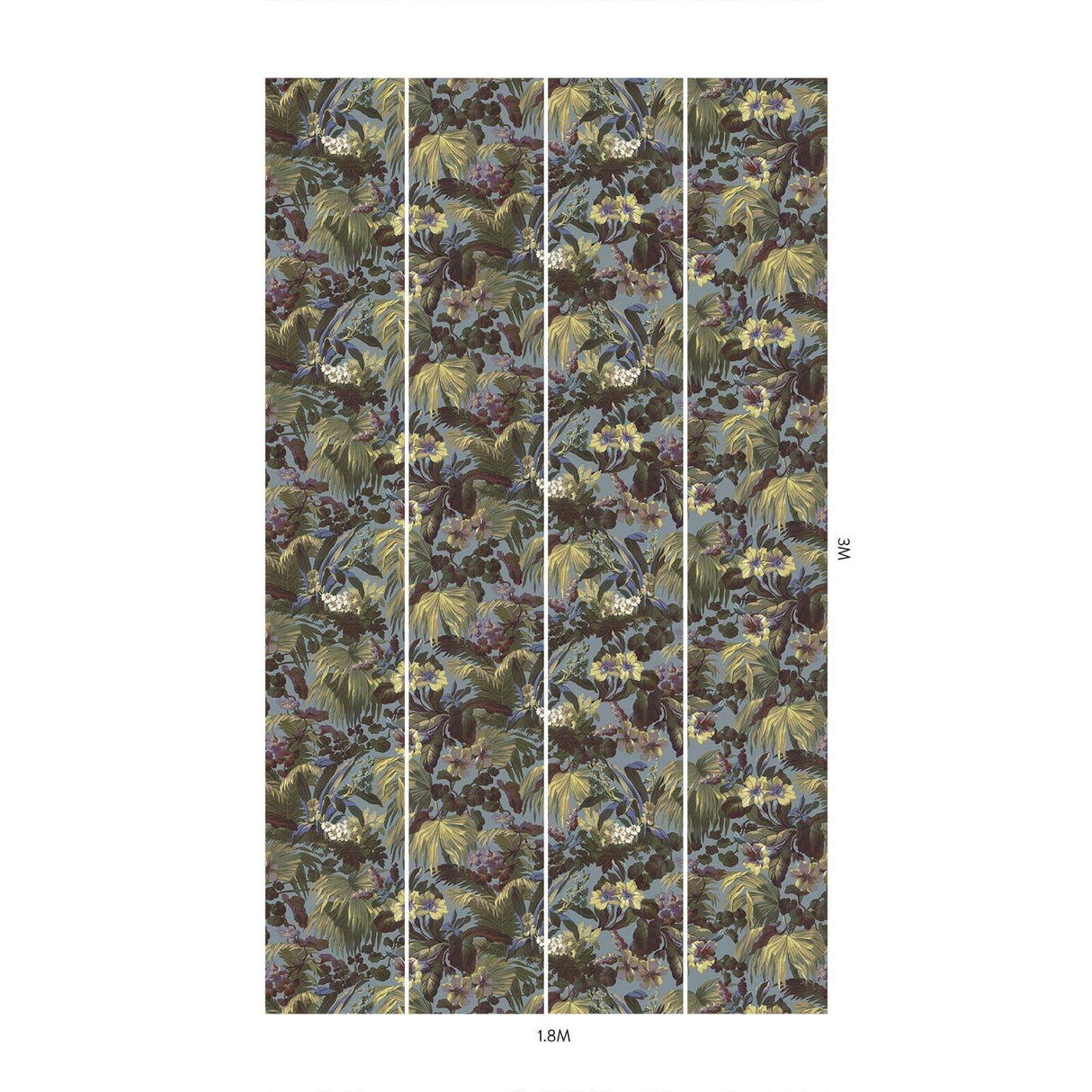 House of Hackney LIMERENCE Wallpaper - Indigo (9'10" - full height)