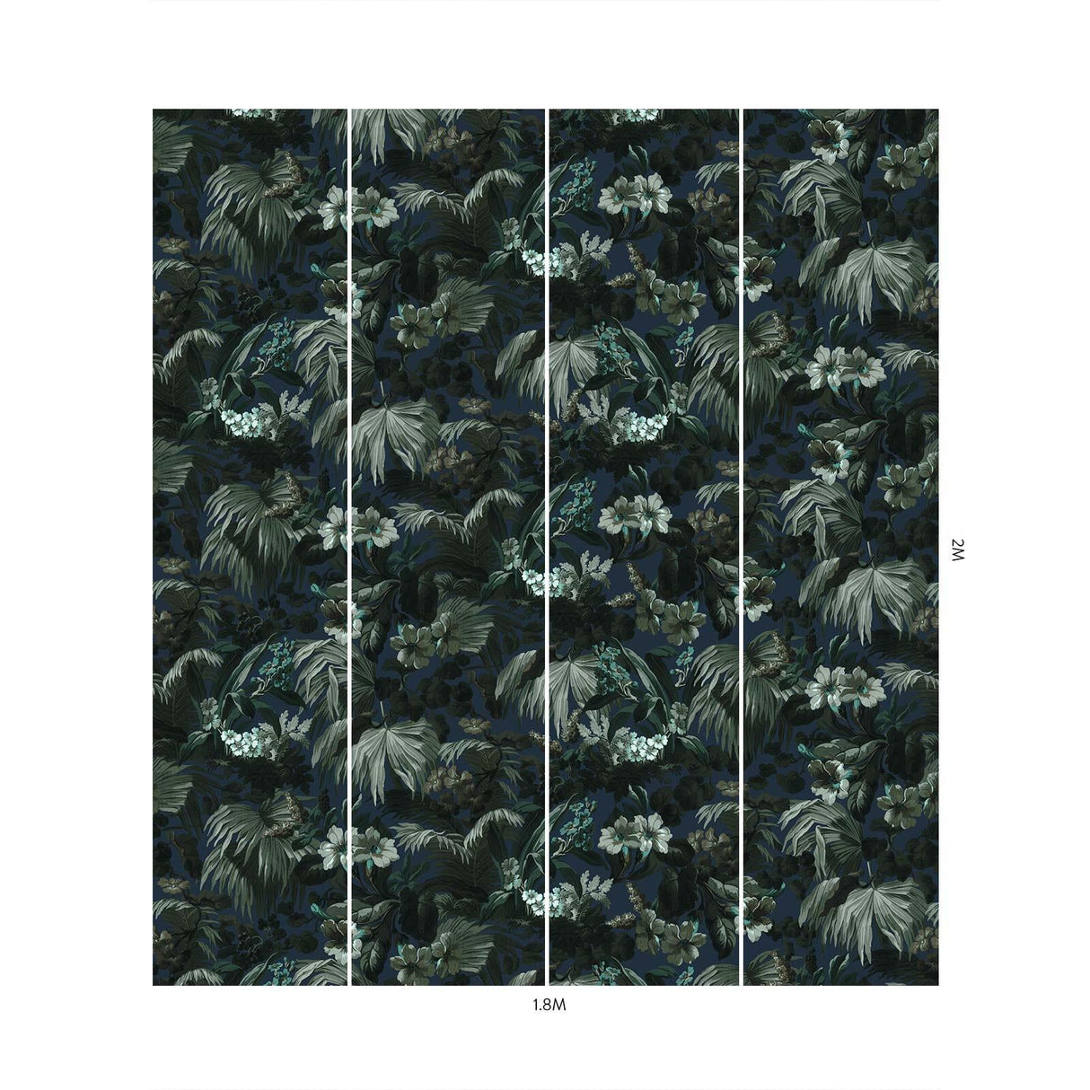 House of Hackney LIMERENCE Wallpaper - Ink (9'10" - full height)