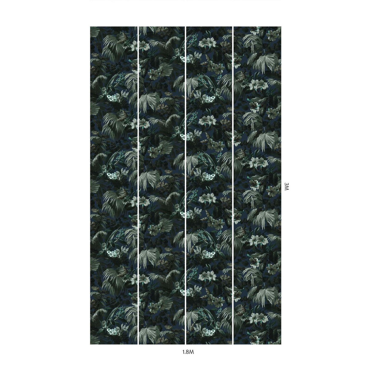 House of Hackney LIMERENCE Wallpaper - Ink (9'10" - full height)