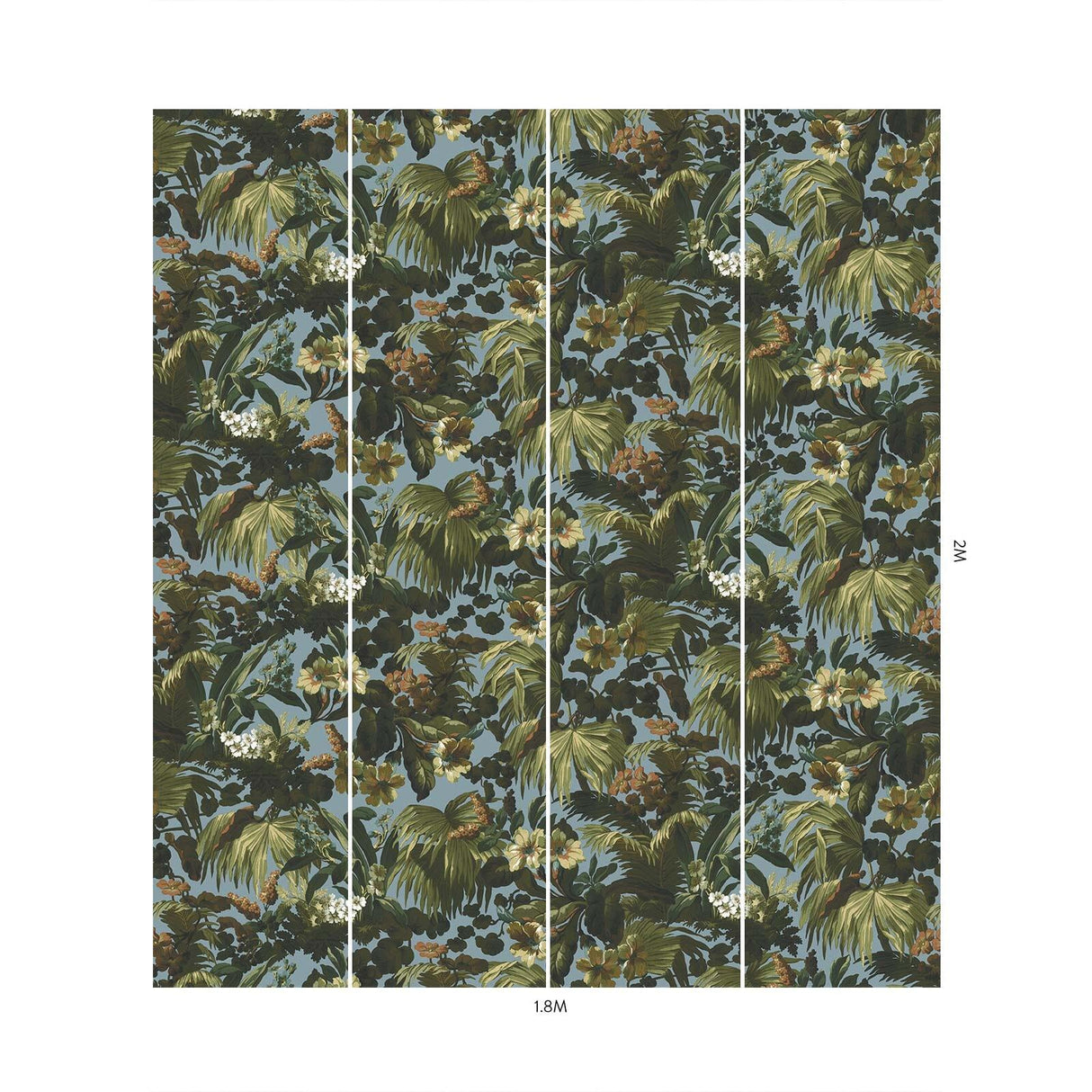 House of Hackney LIMERENCE Wallpaper - Sky (9'10" - full height)