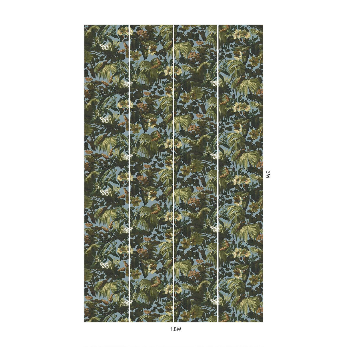 House of Hackney LIMERENCE Wallpaper - Sky (9'10" - full height)