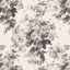 House of Hackney LONDON ROSE Traditional Wallpaper - Smoke Grey (32 feet and 9 inches - full roll)