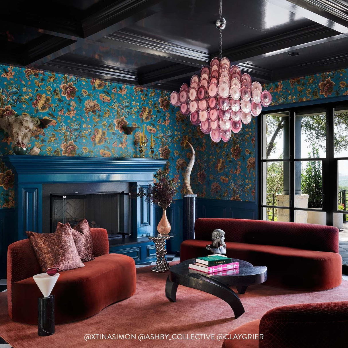 House of Hackney MAJORELLE Wallpaper - Azure (9'10" - full height)