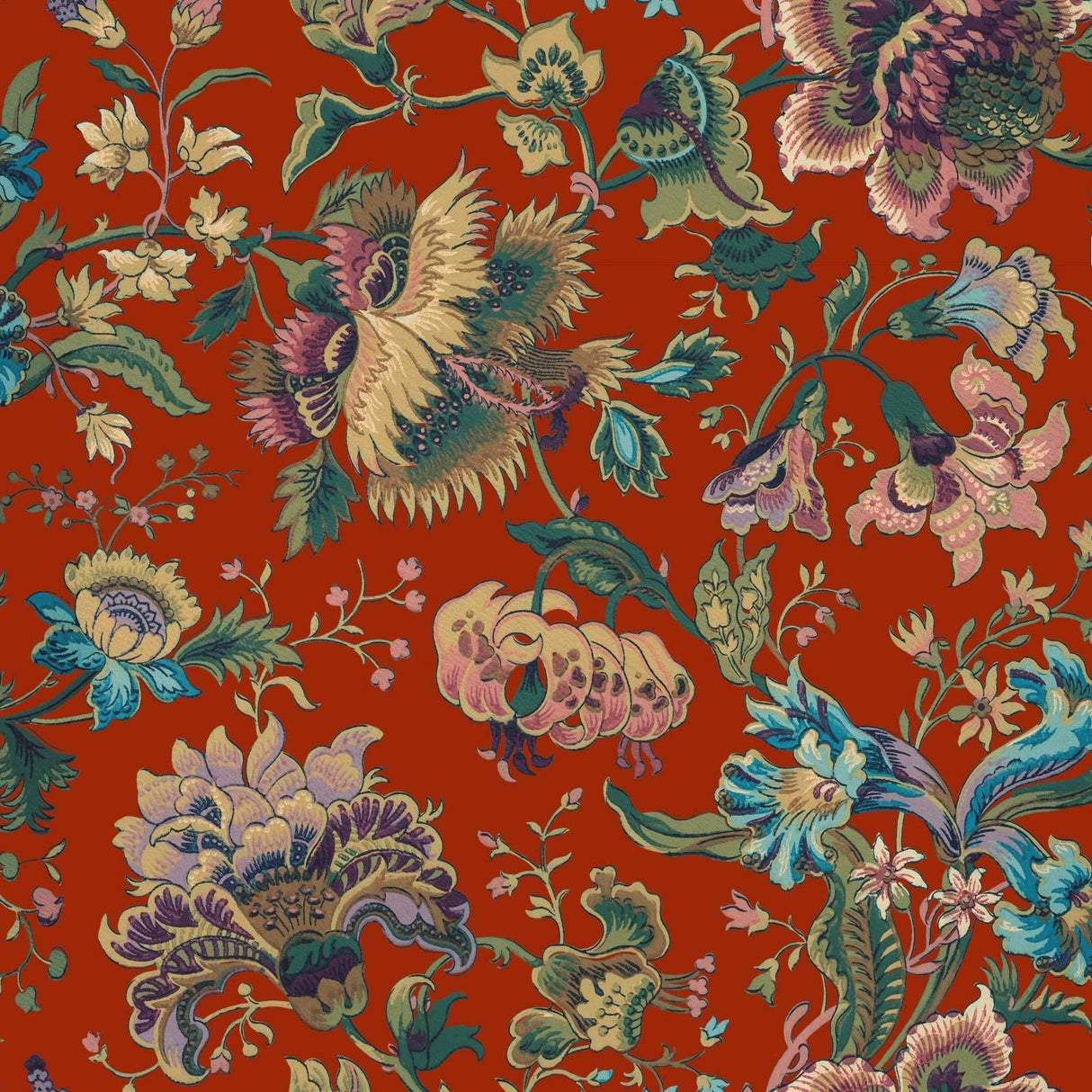 House of Hackney MAJORELLE Wallpaper - Henna (9'10" - full height)